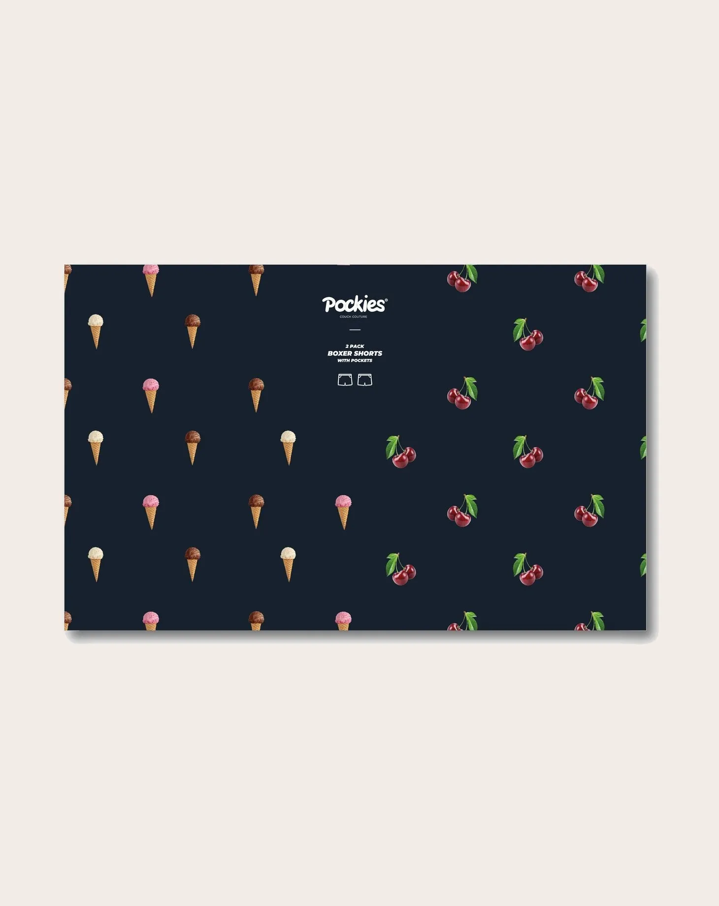 Boxers Icecream/Cherry Pack 2 Coton Bio - Image 5