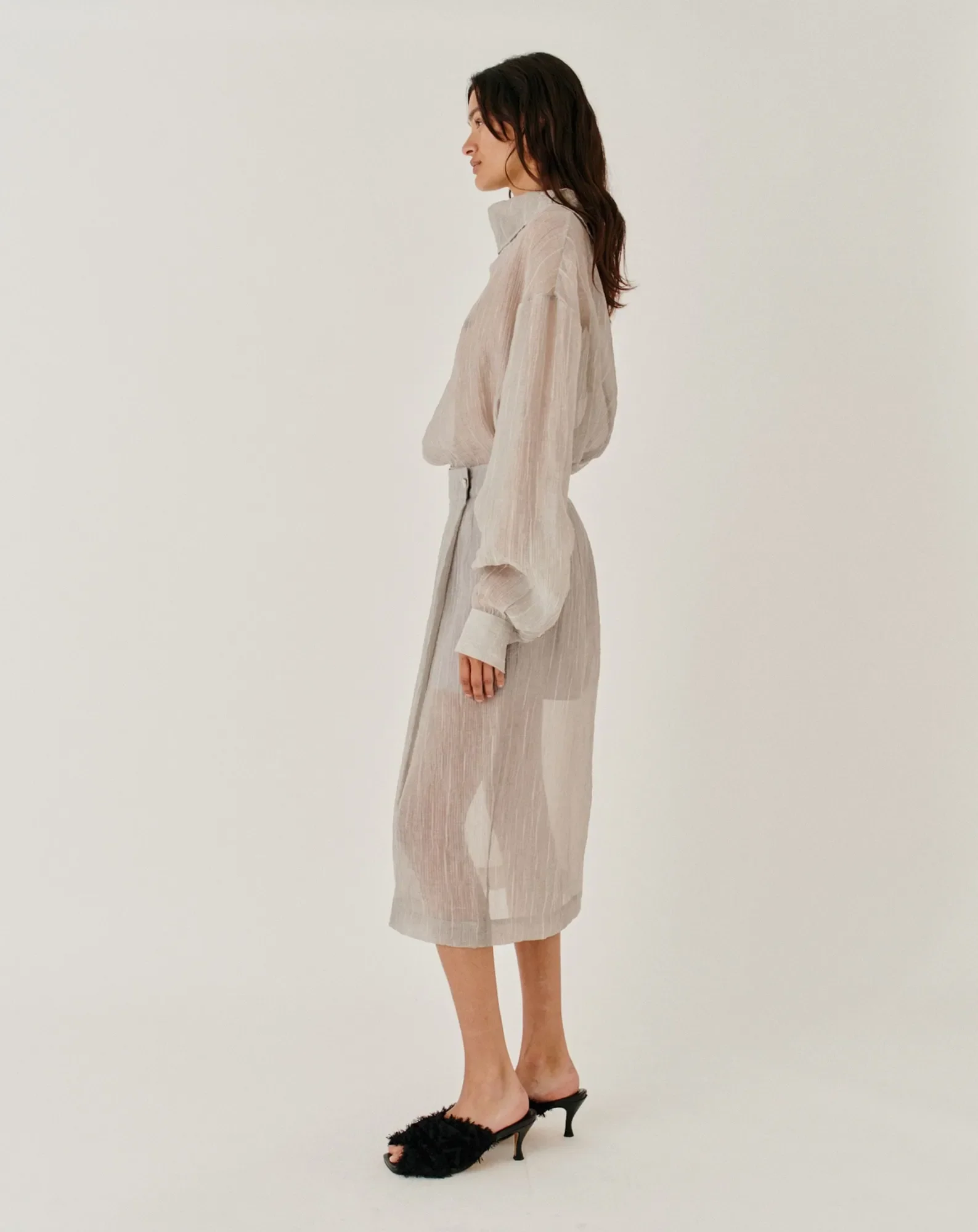 Jupe Mi-longue Delfi Tencel - Image 3