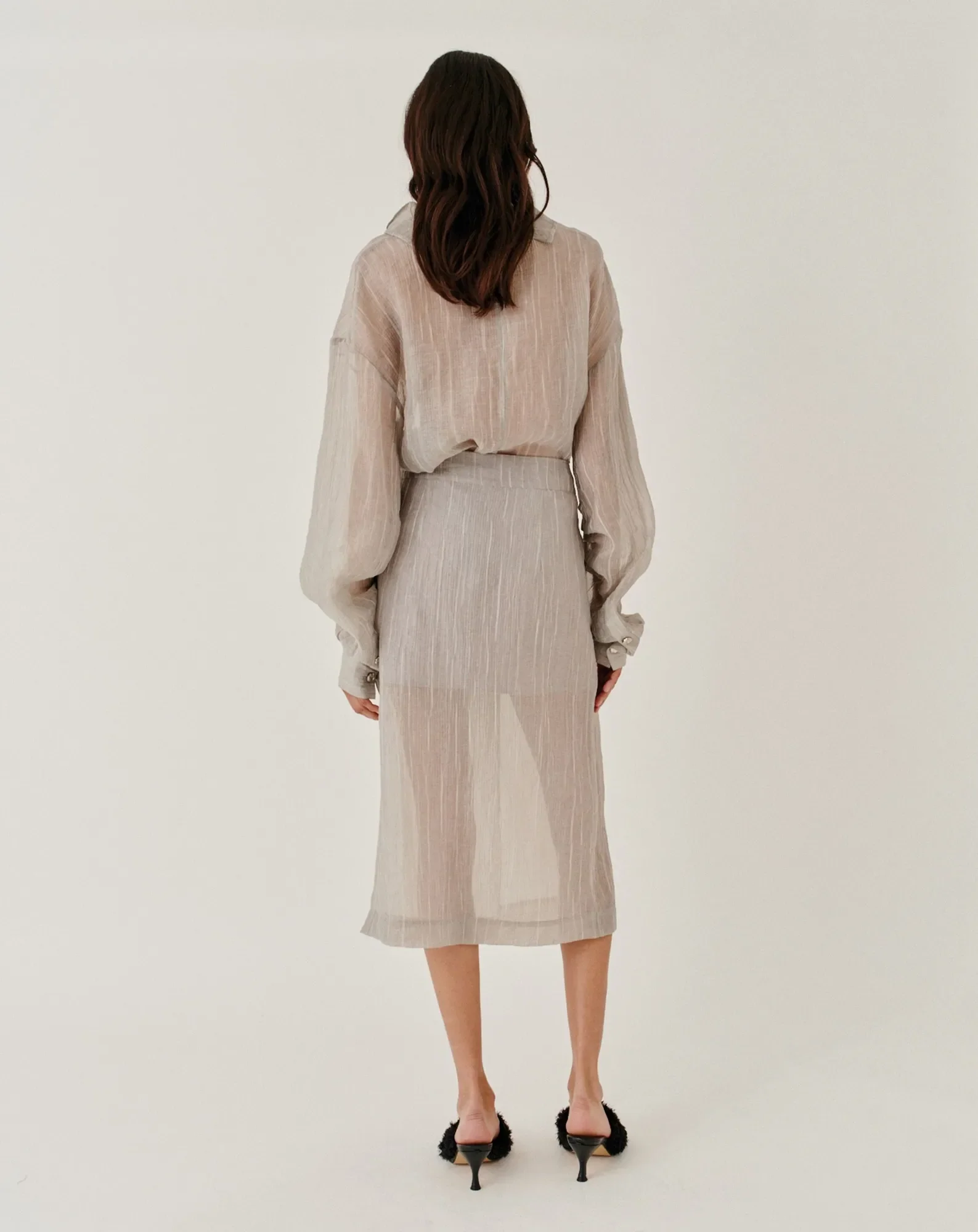 Jupe Mi-longue Delfi Tencel - Image 6