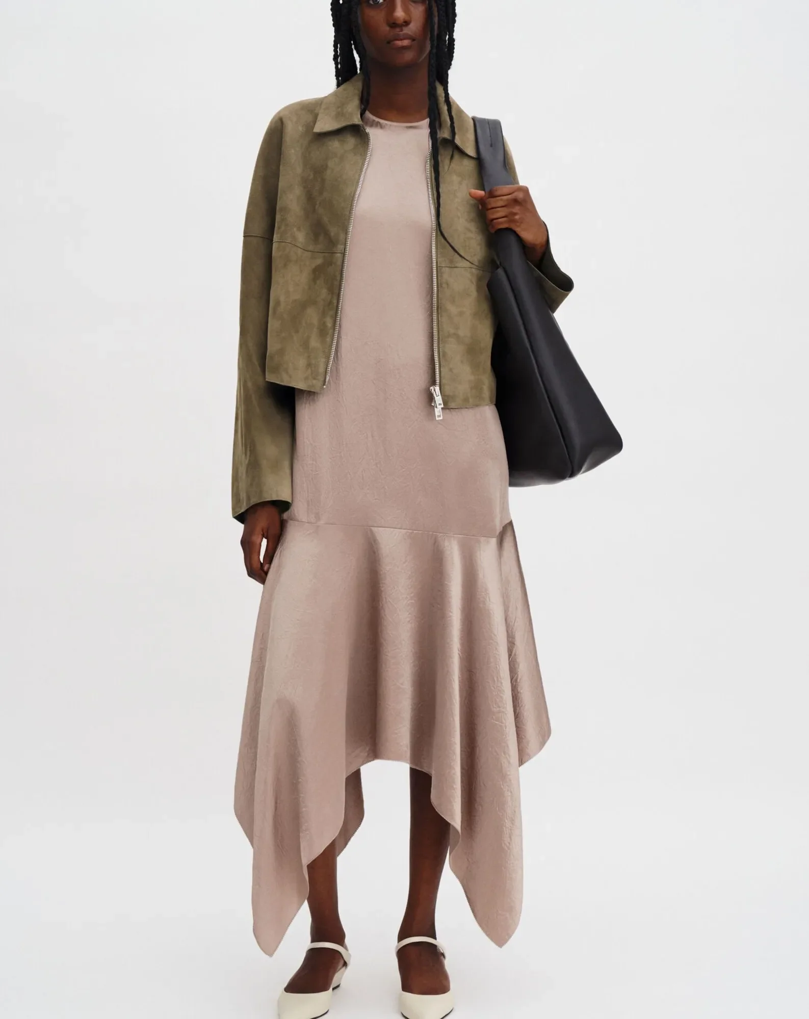 Robe Longue Scarf Hem - Image 2